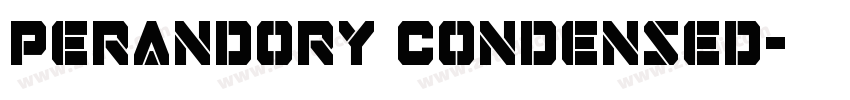 Perandory Condensed字体转换